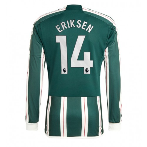 Moški Nogometni dresi Manchester United Christian Eriksen #14 Gostujoči 2023-24 Dolgi Rokav